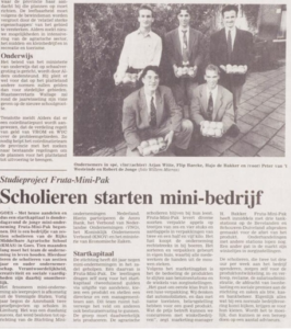 Krantenartikel Hajo de Bakker (1990-1991)