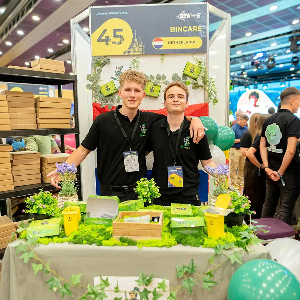 Gen-E 2026, team BinCare Nederland, Expo Gen-E, JA Europe, Jong Ondernemen
